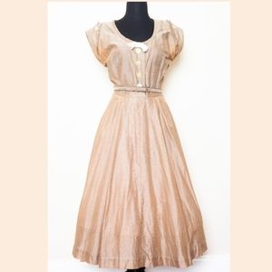 Soft brown vintage dress